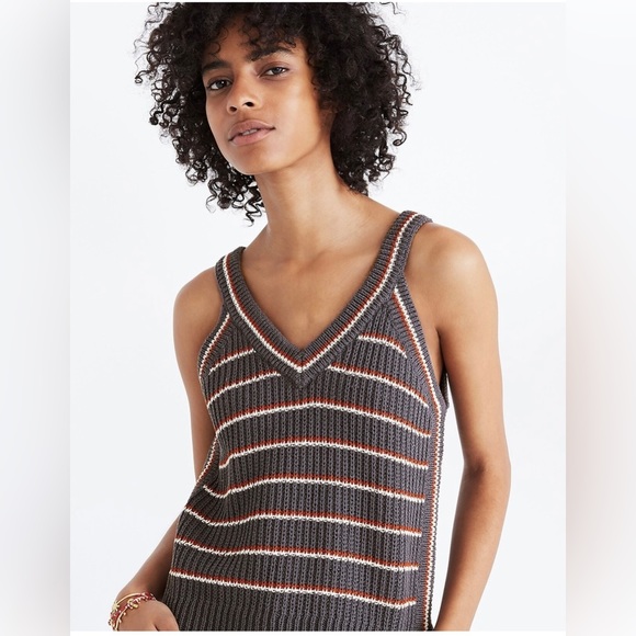 Madewell Tops - Madewell size small Stockton Sweater Tank in Stripe